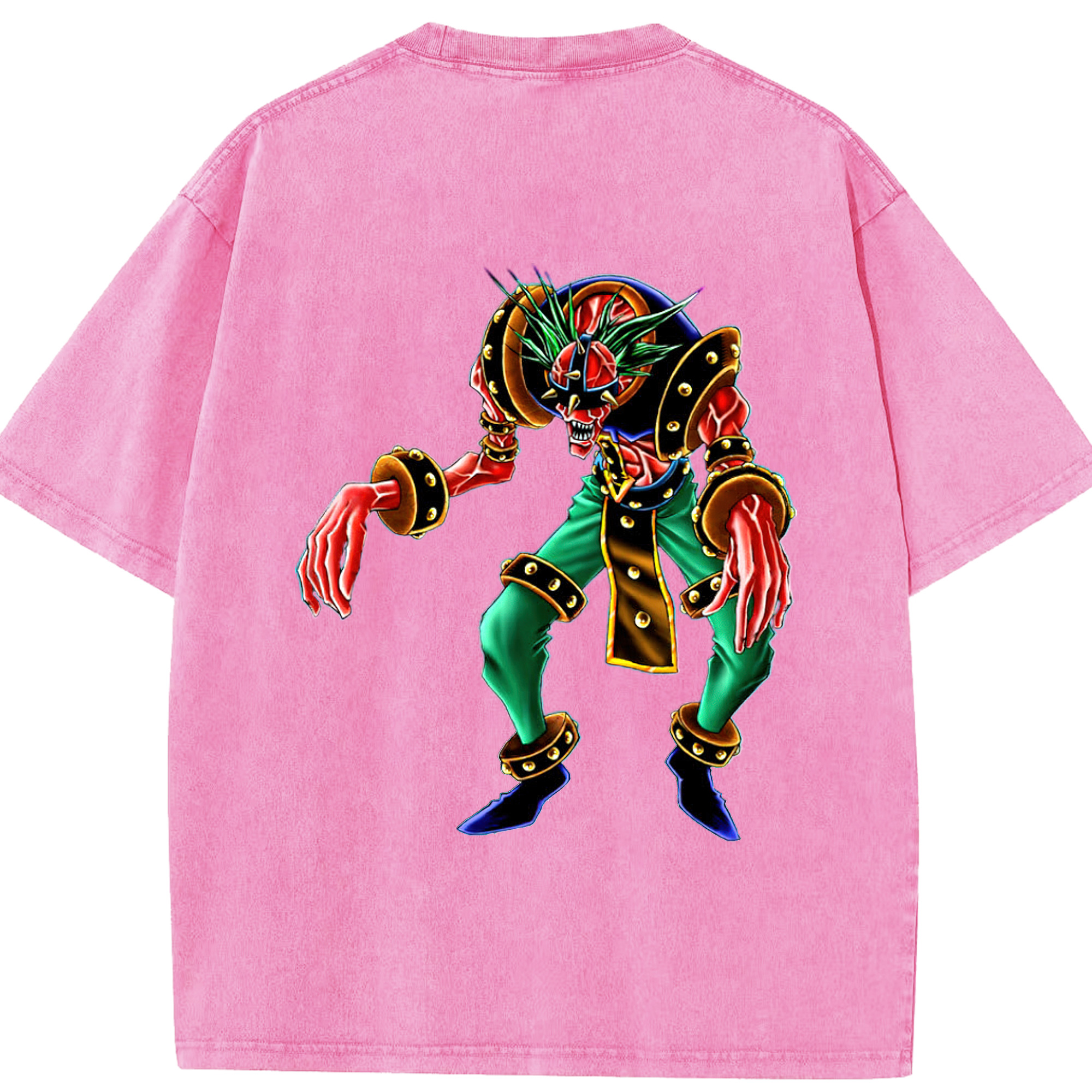 （画像用） 遊☆戯☆王 Yu-Gi-Oh! 綿100% ヴィンテージ風 半袖Tシャツ（背面プリント）